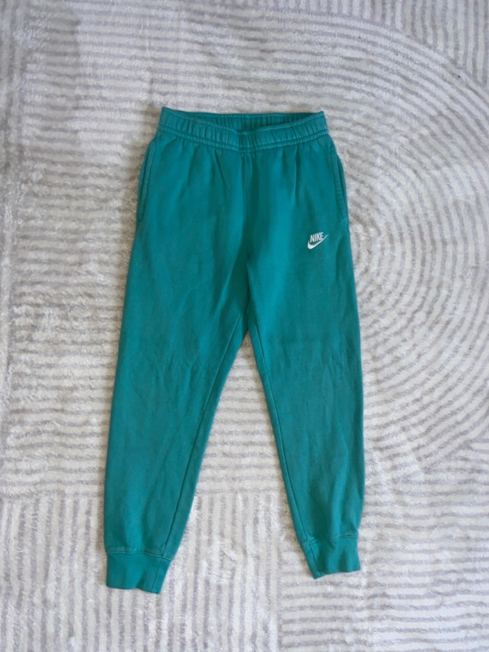 Nike Kids Teal Joggers with White Logo